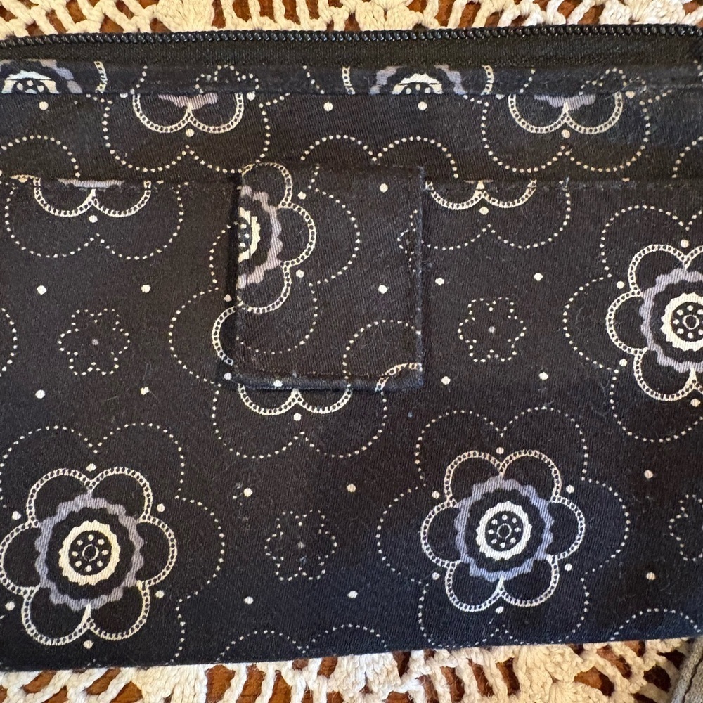 Thirty-One brand wristlet, in the "Onyx Blossom" pattern. - Picture 11 of 11